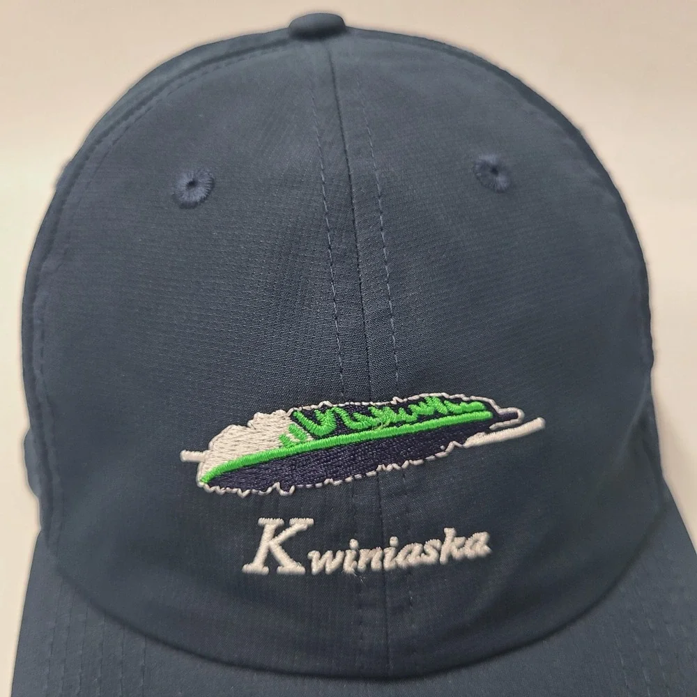 Kwiniaska Golf Club Hat Adjustable Imperial Blue Shelburne Vermont Course Men